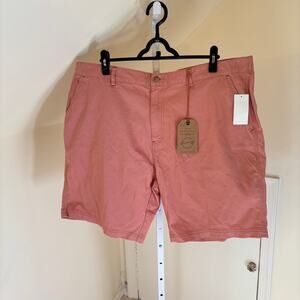 Weatherproof Vintage NWT Men's Pink Peach Chino Shorts Size 42W x 9L